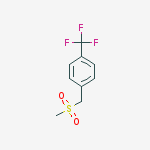 1-[(methylsulfonyl)methyl]-4-(trifluoromethyl)benzene结构式