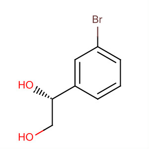 Structure of 1,2-Ethanediol, 1-(3-bromophenyl)-, (1R)-