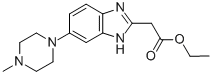 Structure of Ethyl 2-[5-(4-methylpiperazinyl)benzimidazol-2-yl]acetate