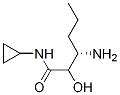 Chemical structure of Hexanamide, 3-amino-N-cyclopropyl-2-hydroxy-, (3S)-