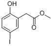 Structure of 2-HYDROXY-5-IODO-BENZENEACETIC ACID METHYL ESTER