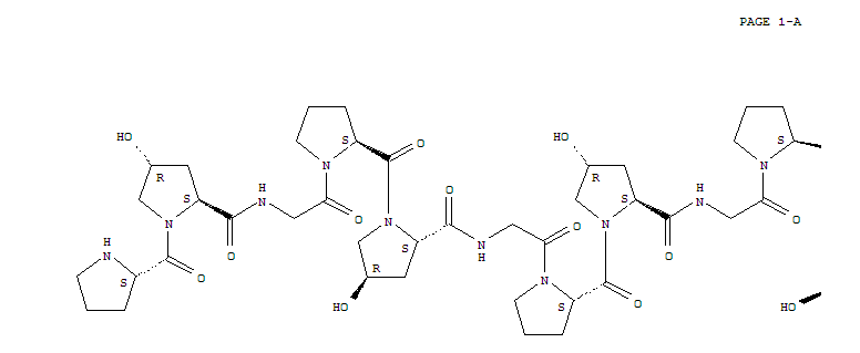 Structure of (prolyl-hydroxylprolyl-glycine)10