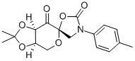 Structure of (3aR,5μS,7aR)-Dihydro-2,2-dimethyl-3μ-(4-methylphenyl)-spiro[6H-1,3-dioxolo[4,5-c]pyran-6,5μ-oxazolidine]-2μ,7(4H)-dione