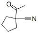 Structure of Cyclopentanecarbonitrile,1-acetyl-
