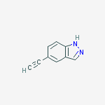 5-ethynyl-1H-indazole结构式