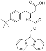 FMOC-(S)-3-氨基-4,4-二苯基-丁酸结构式