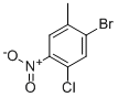 Structure of 2-bromo-4-chloro-5-nitrotoluene