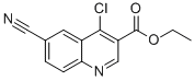 4-CHLORO-6-CYANO-QUINOLINE-3-CARBOXYLIC ACID ETHYL ESTER结构式