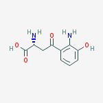 (R)-2-Amino-4-(2-amino-3-hydroxyphenyl)-4-oxobutanoic acid结构式
