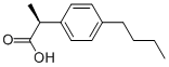 Structure of Benzeneacetic acid,4-butyl-a-methyl-, (aS)-