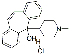 Structure of 5-(1-methyl-4-piperidyl)-5H-dibenzo[a,d]cyclohepten-5-ol hydrochloride