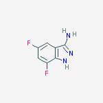 Structure of 5,7-difluoro-1h-indazol-3-amine