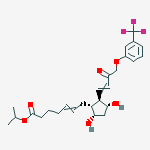 Structure of (5Z,13E)-(9S,11R)-9,11,-Dihydroxy-15-oxo-16-(m-trifluoromethylphenoxy)-17,18,19,20-tetranor-5,13-prostadienoic acid,isopropyl ester