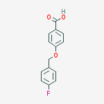 Benzoic acid , 4-[(4-Fluorophenyl)methoxy结构式