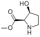 Structure of D-Proline, 3-hydroxy-, methyl ester, (3S)-