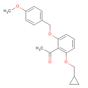 Structure of Ethanone,1-[2-(cyclopropylmethoxy)-6-[(4-methoxyphenyl)methoxy]phenyl]-
