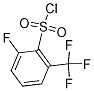 Structure of 2-fluoro-6-(trifluoromethyl)benzene-1-sulfonyl chloride