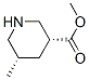 Structure of 3-Piperidinecarboxylicacid, 5-methyl-, methyl ester, (3R,5S)-
