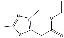 Structure of 5-thiazoleacetic acid, 2,4-dimethyl-, ethyl ester
