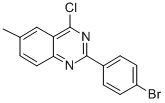 2-(4-溴苯基)-4-氯-6-甲基喹唑啉结构式