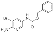 BENZYL (6-AMINO-5-BROMOPYRIDIN-3-YL)CARBAMATE结构式