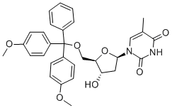 Structure of 5'-O-Dimethoxytrityl-deoxythymidine