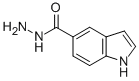 Structure of 1H-Indole-5-carboxylic acid, hydrazide