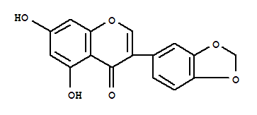 Structure of HYDROXYPSEUDOBAPTIGENIN, 5-(RG)