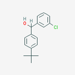 Structure of (4-tert-butylphenyl)-(3-chlorophenyl)methanol