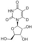 Structure of URIDINE-5,6-D2