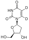 Structure of 2-DEOXYURIDINE-5,6-D2