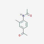 N-(4-acetyl-2-methylphenyl)acetamide结构式