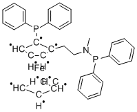 (R)-N-二苯基膦-N-甲基-(S)-2-(二苯基膦)二茂铁基乙胺结构式