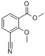 Structure of Benzoicacid, 3-cyano-2-methoxy-, methyl ester