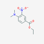 Structure of Benzoic acid, 4-(dimethylamino)-3-nitro-, ethyl ester