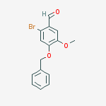 4-Benzyloxy-2-bromo-5-methoxy-benzaldehyde结构式