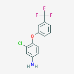Structure of 3-Chloro-4-[3-(trifluoromethyl)phenoxy]aniline