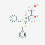 Structure of 6,6-bis(benzylsulfanyl)hexane-1,2,3,4,5-pentol