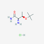 H-Thr(tBu)-NH2 · HCl结构式