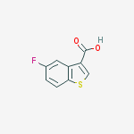 5-fluoro-1-benzothiophene-3-carboxylic Acid结构式