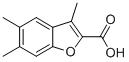 Structure of 3,5,6-TRIMETHYL-1-BENZOFURAN-2-CARBOXYLIC ACID