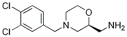 Structure of 2-MorpholineMethanaMine, 4-[(3,4-dichlorophenyl)Methyl]-, (2S)-