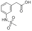 Structure of 3-(METHANESULFONYLAMINO)PHENYLACETIC ACID