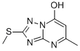 Structure of 7-HYDROXY-5-METHYL-2-METHYLTHIO-S-TRIAZOLO[1,5-A]PYRIMIDINE