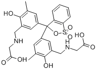 Structure of 3,3-BIS-(N-[CARBOXYMETHYL]AMINOMETHYL)-O-CRESOLSULFONPHTHALEIN