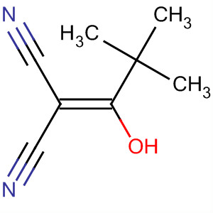Structure of Propanedinitrile, (1-hydroxy-2,2-dimethylpropylidene)-