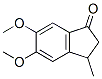 2,3-Dihydro-5,6-dimethoxy-3-methyl-1H-inden-1-one结构式