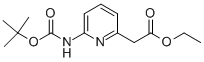 Structure of (6-TERT-BUTOXYCARBONYLAMINO-PYRIDIN-2-YL)-ACETIC ACID ETHYL ESTER