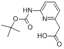 Structure of (6-tert-Butoxycarbonylamino-pyridin-2-yl)-acetic acid