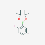 Structure of 1,3,2-Dioxaborolane, 2-(2,5-difluorophenyl)-4,4,5,5-tetramethyl-
